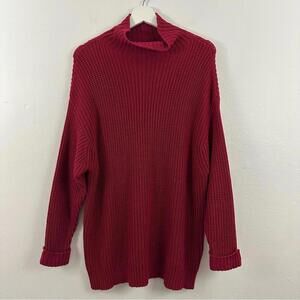 American Eagle Women’s Red Long Sleeve Sweater Size S